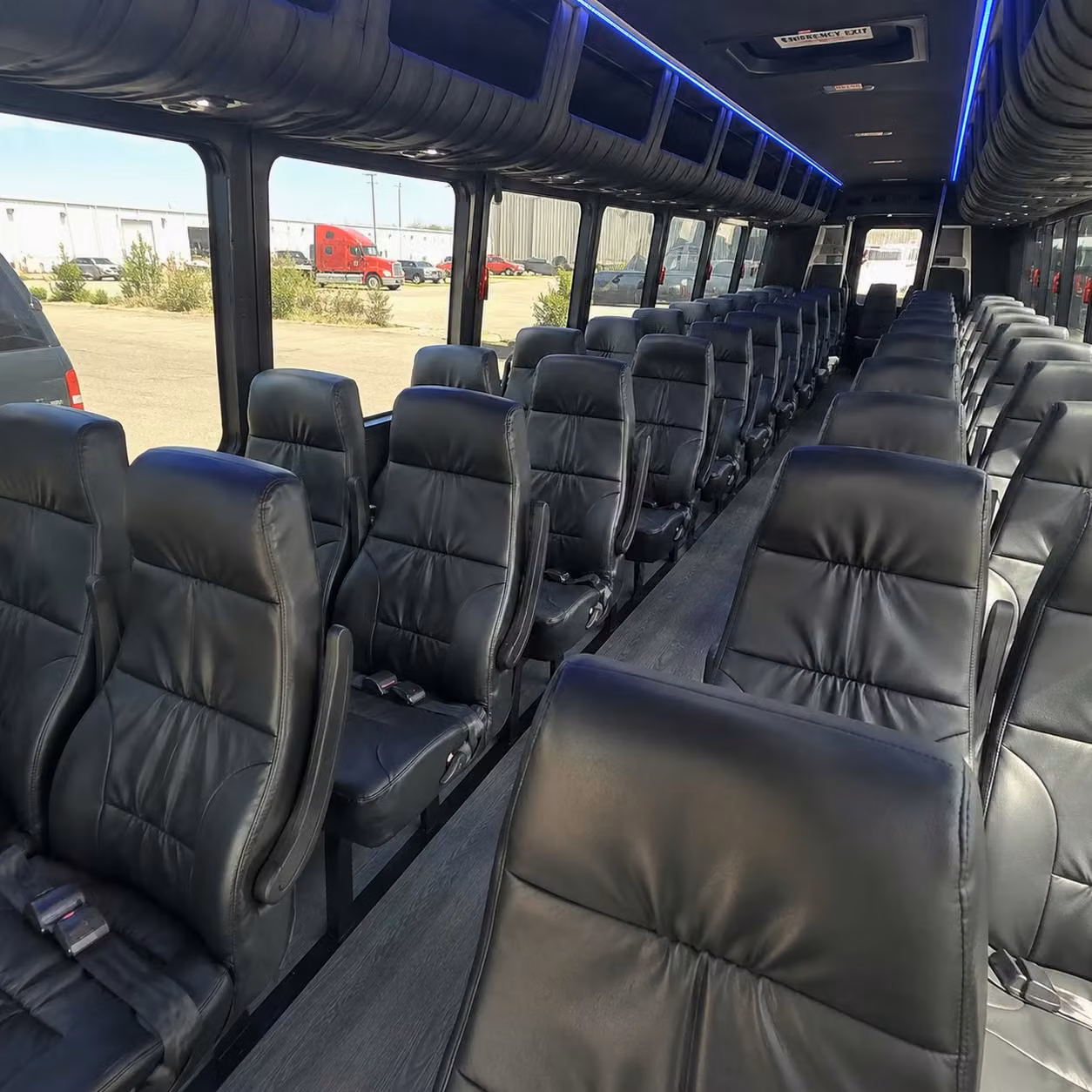 25 passenger minibus inside
