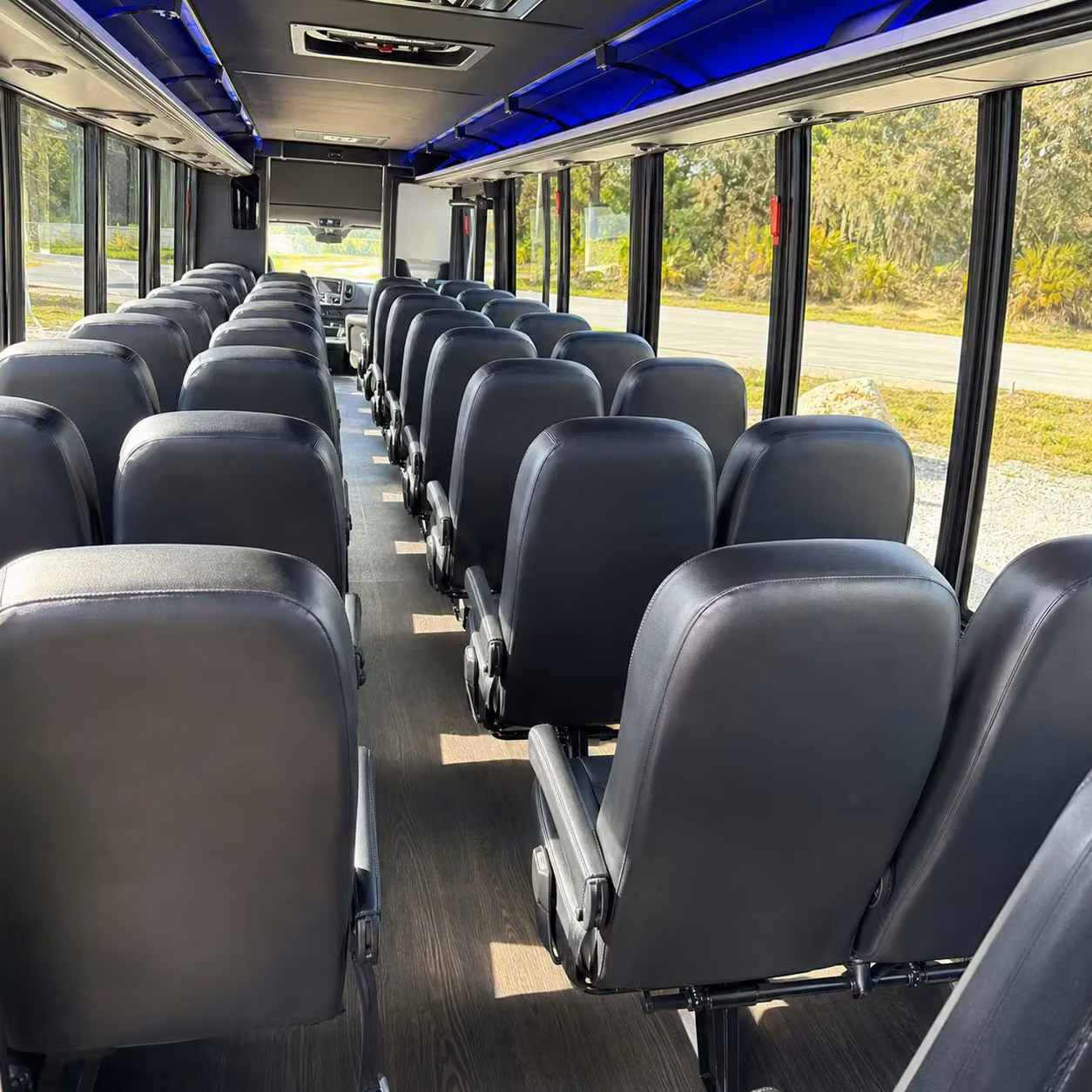 30 passenger minibus inside