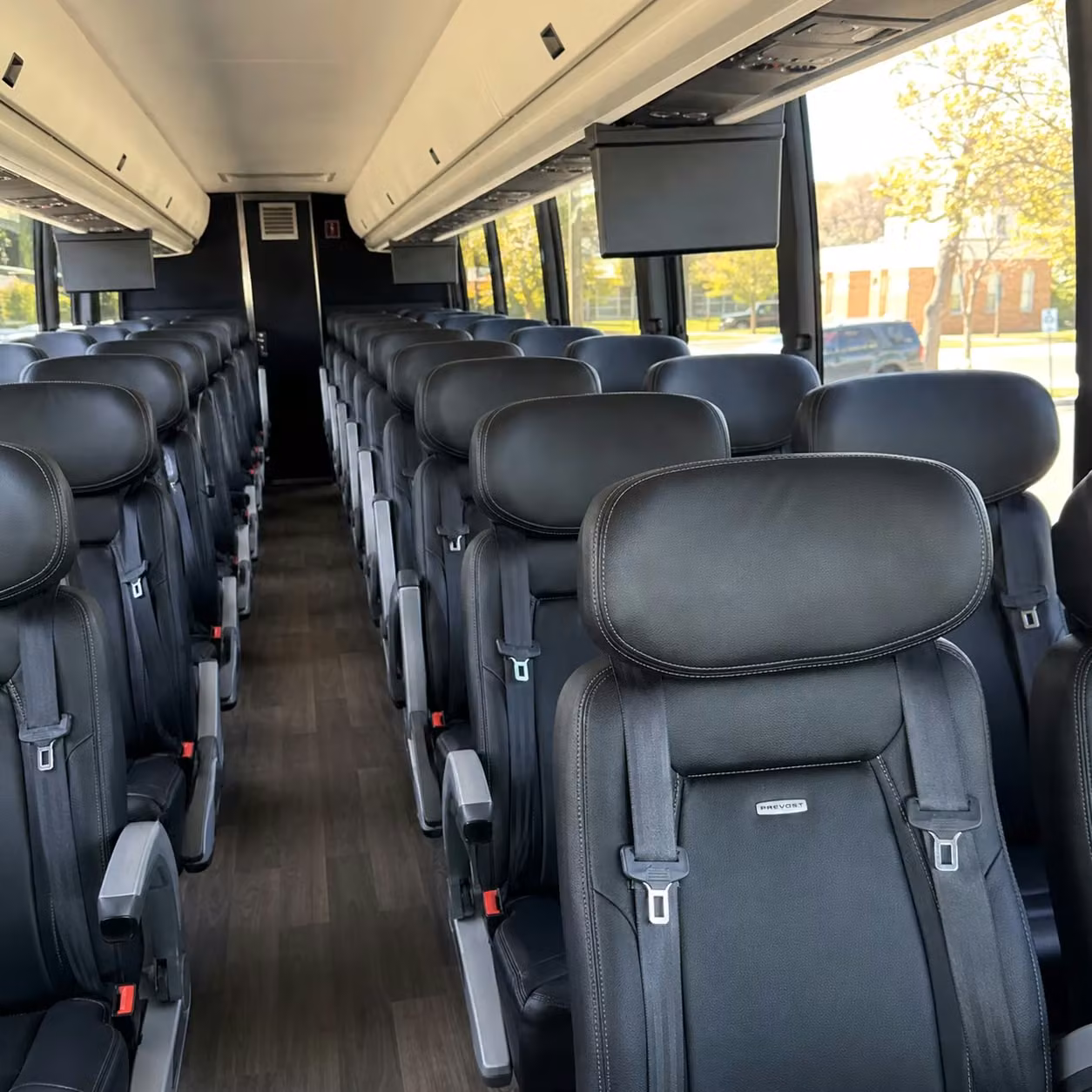 rancho cordova charter bus rental interior