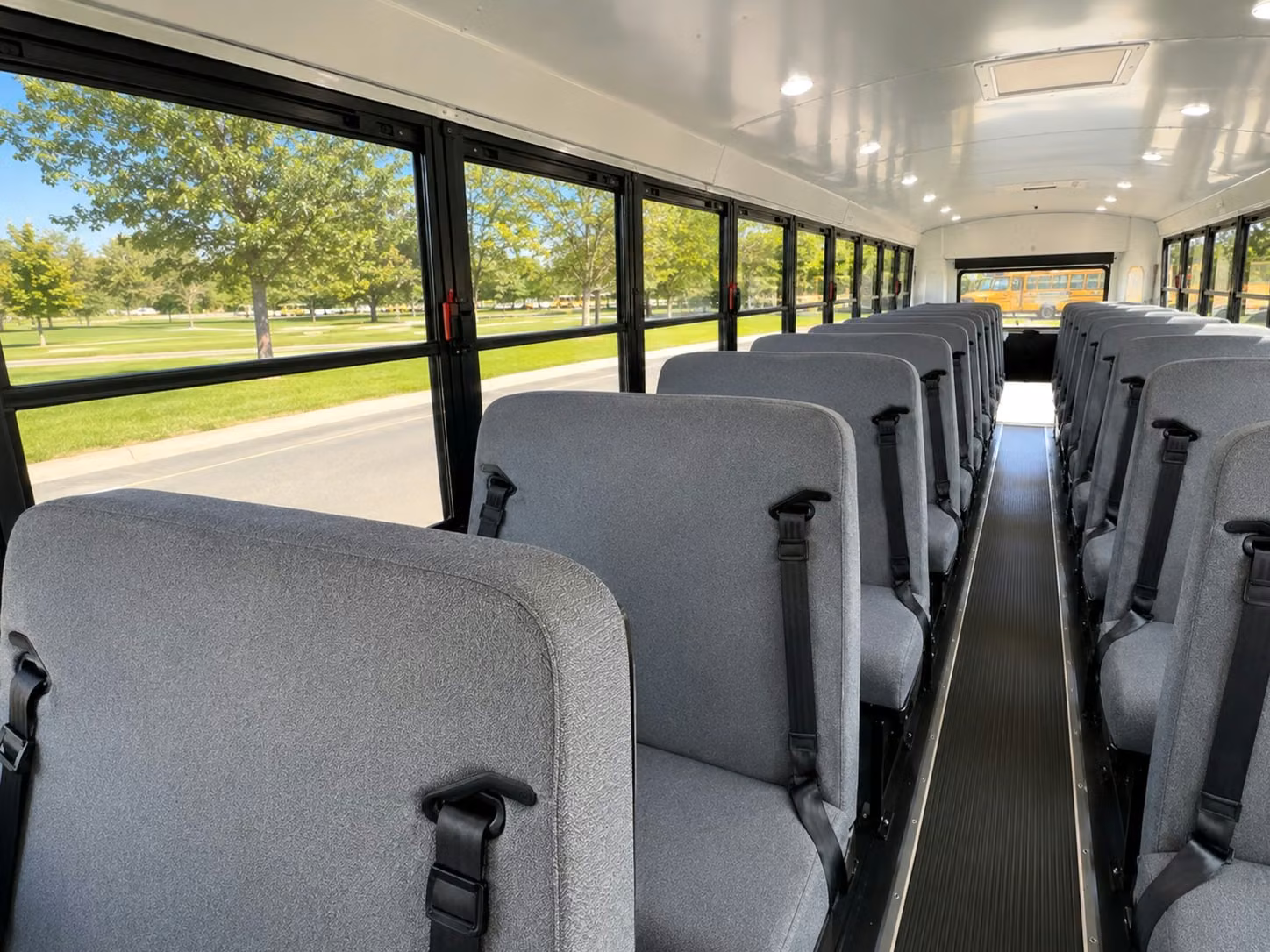 school bus inside